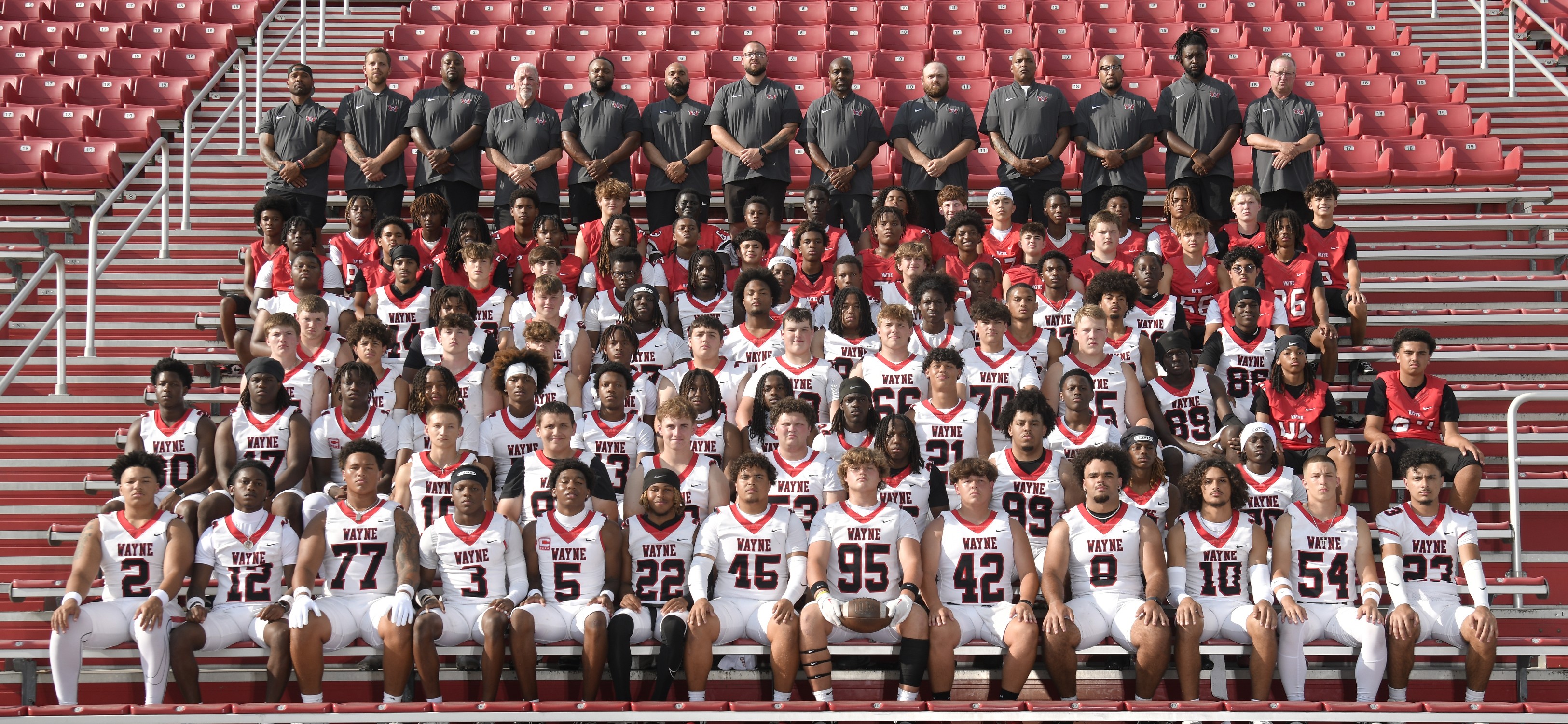 2025 Wayne Warriors Football Team Picture